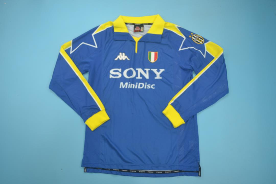 AAA Quality Juventus 97/98 Away Blue Long Soccer Jersey